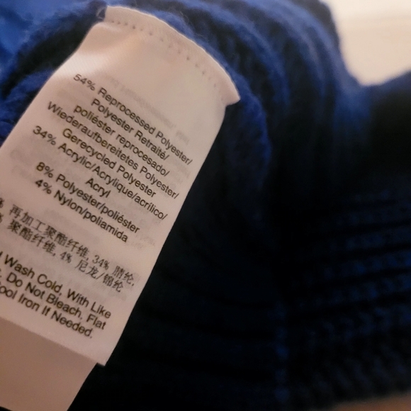 NWT DKNY Oversize Blue Cobalt Soft Stretchy Sweater Size XS - Picture 9 of 9